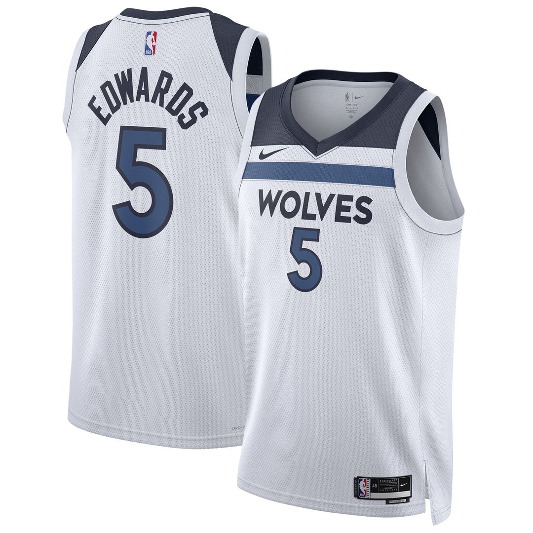 Anthony Edwards Minnesota Timberwolves Nike Unisex Swingman Jersey - Association Edition - White | NBA Fan Gear