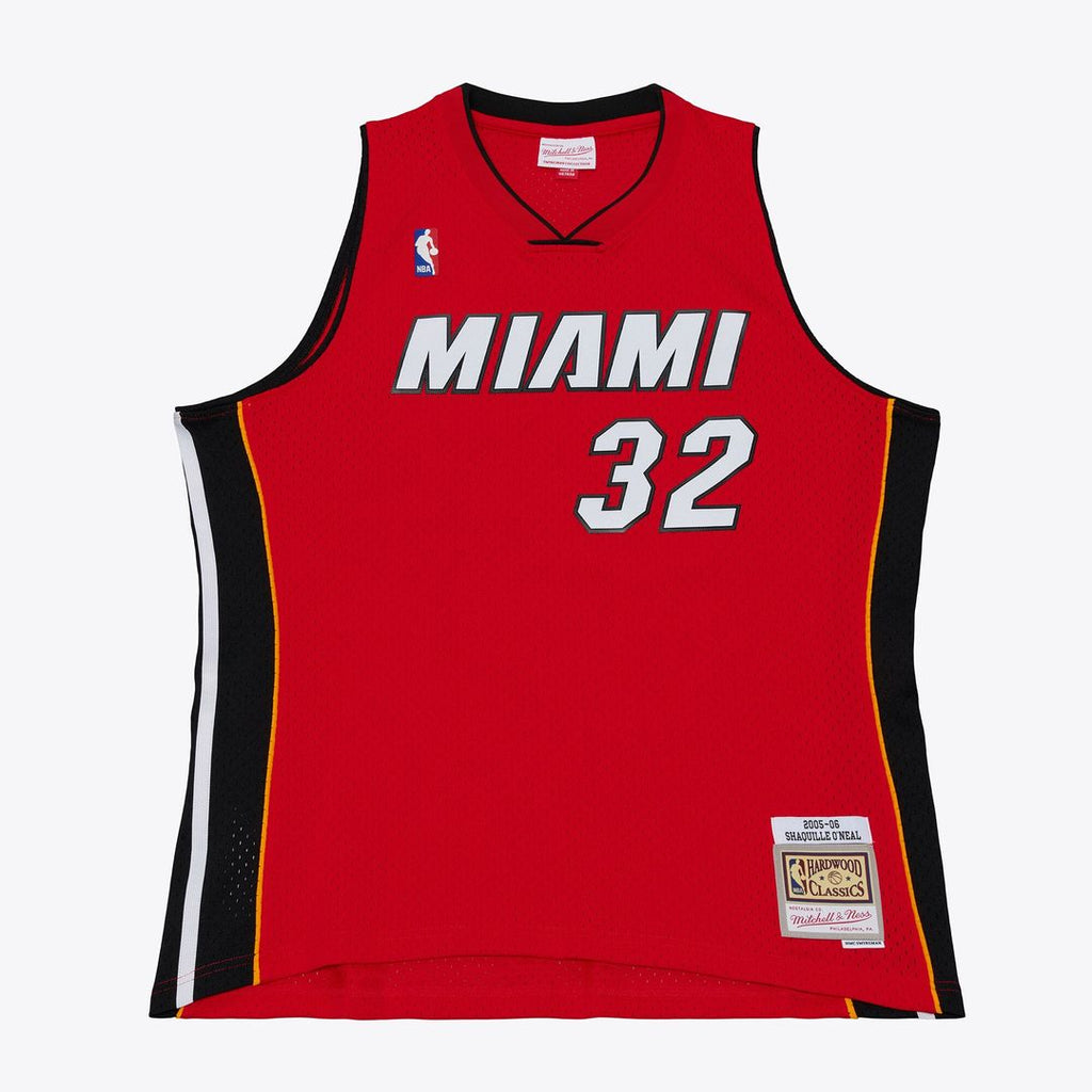 Shaquille O'Neal Miami Heat Mitchell & Ness 2005-06 Swingman Jersey - Red | NBA Fan Gear