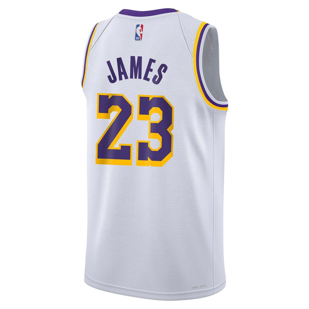 LeBron James Los Angeles Lakers Nike Youth Swingman Jersey - Association Edition - White | NBA Fan Gear