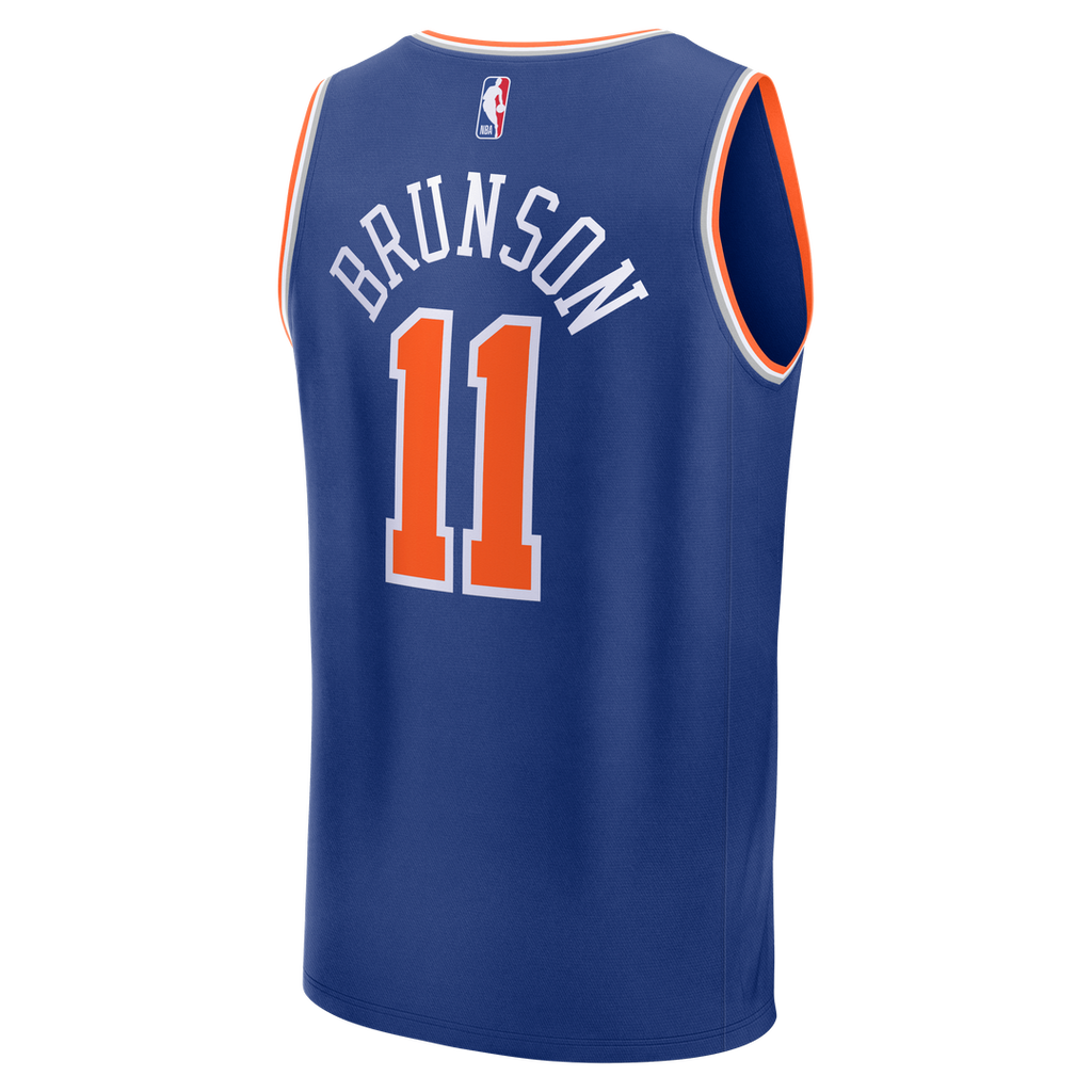 Jalen Brunson New York Knicks Fanatics Youth 2026 NBA Finals Champions Fast Break Replica Jersey - Icon Edition - Blue | Fan Gear