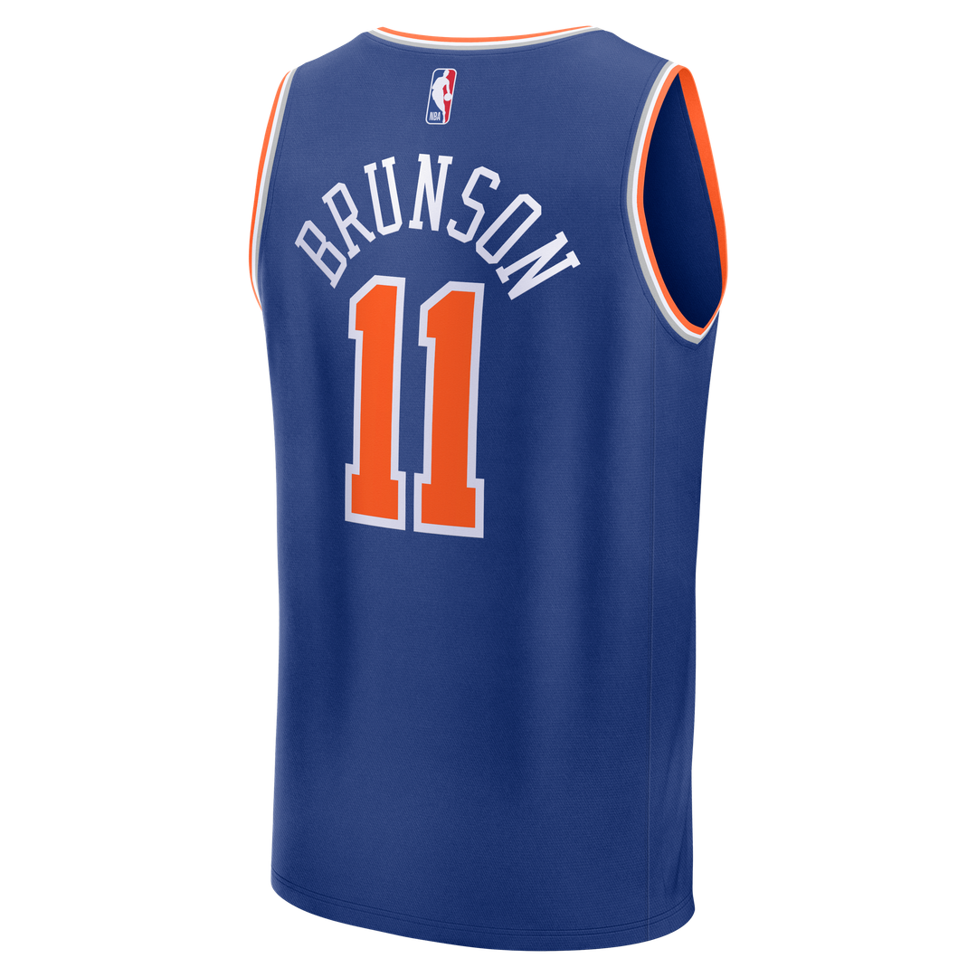 Jalen Brunson New York Knicks Fanatics Youth 2026 NBA Finals Champions Fast Break Replica Jersey - Icon Edition - Blue | Fan Gear