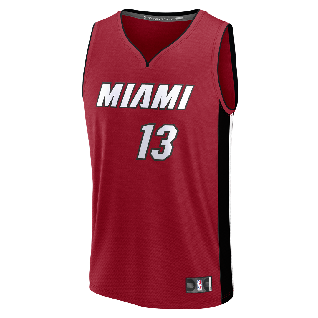 Bam Adebayo Miami Heat Fanatics Fast Break Replica Player Jersey - Statement Edition - Red | NBA Fan Gear
