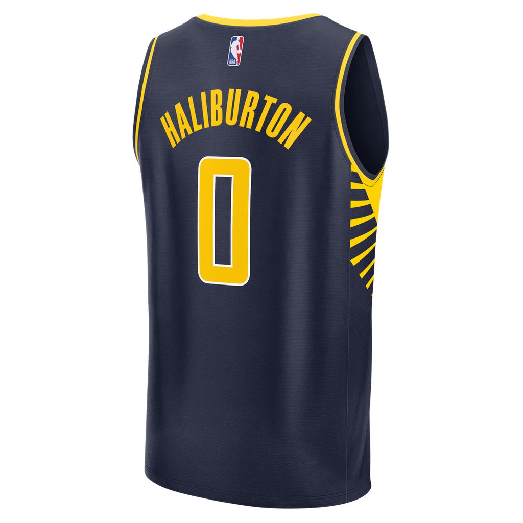 Tyrese Haliburton Indiana Pacers Fanatics Fast Break Replica Jersey - Navy - Icon Edition | NBA Fan Gear