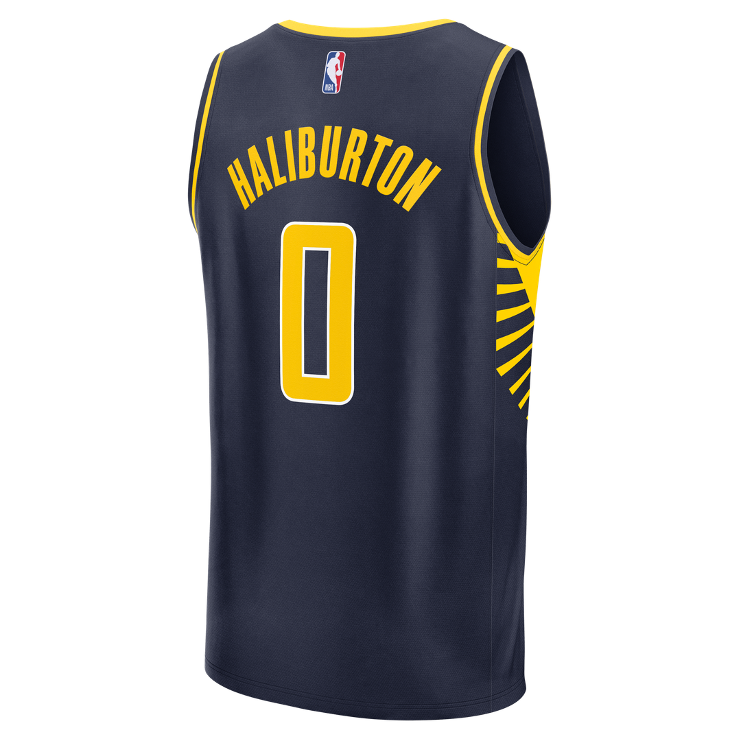 Tyrese Haliburton Indiana Pacers Fanatics Fast Break Replica Jersey - Navy - Icon Edition | NBA Fan Gear