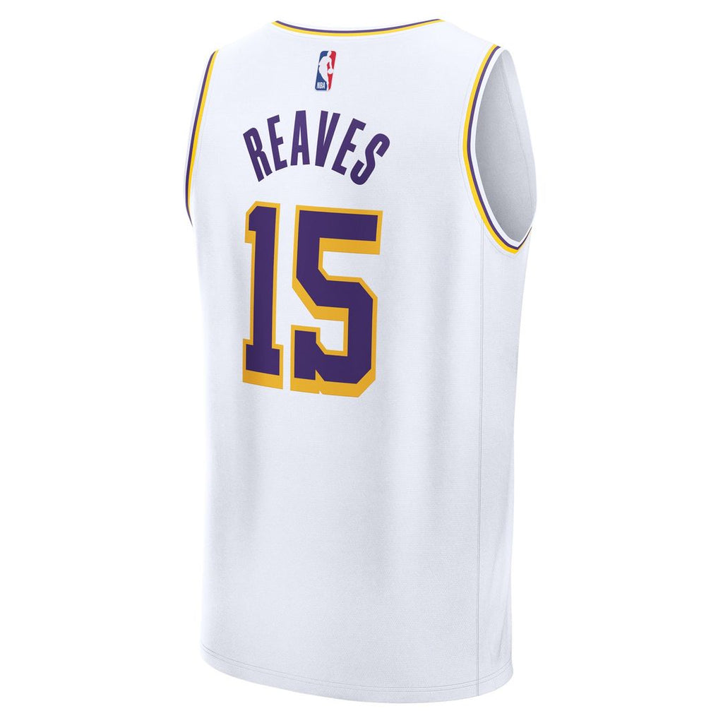 Austin Reaves Los Angeles Lakers Fanatics Fast Break Replica Player Jersey - Association Edition - White | NBA Fan Gear