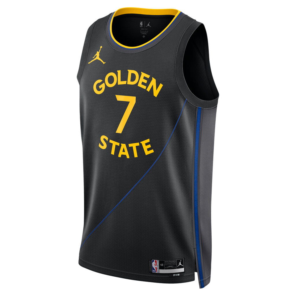 Kristaps Porziņģis Golden State Warriors Jordan Brand Unisex Swingman Jersey - Statement Edition - Black | NBA Fan Gear
