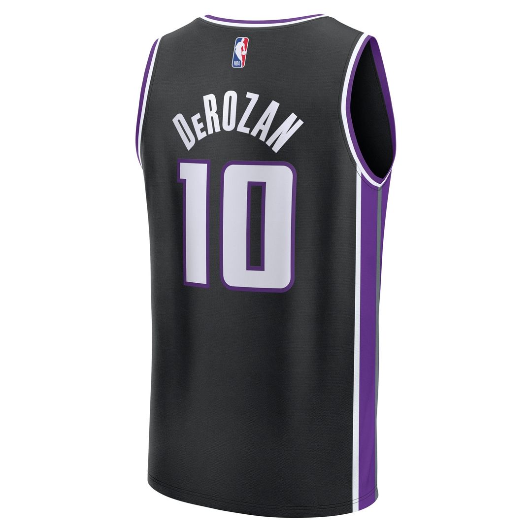 DeMar DeRozan Sacramento Kings Fanatics Youth Fast Break Replica Player Jersey - Icon Edition - Black | NBA Fan Gear