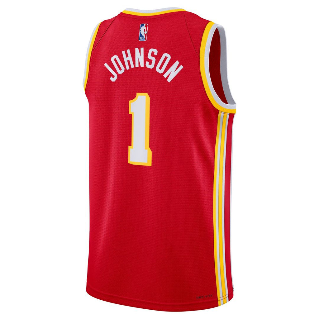 Jalen Johnson Atlanta Hawks Nike Unisex Swingman Jersey - Icon Edition - Red | NBA Fan Gear