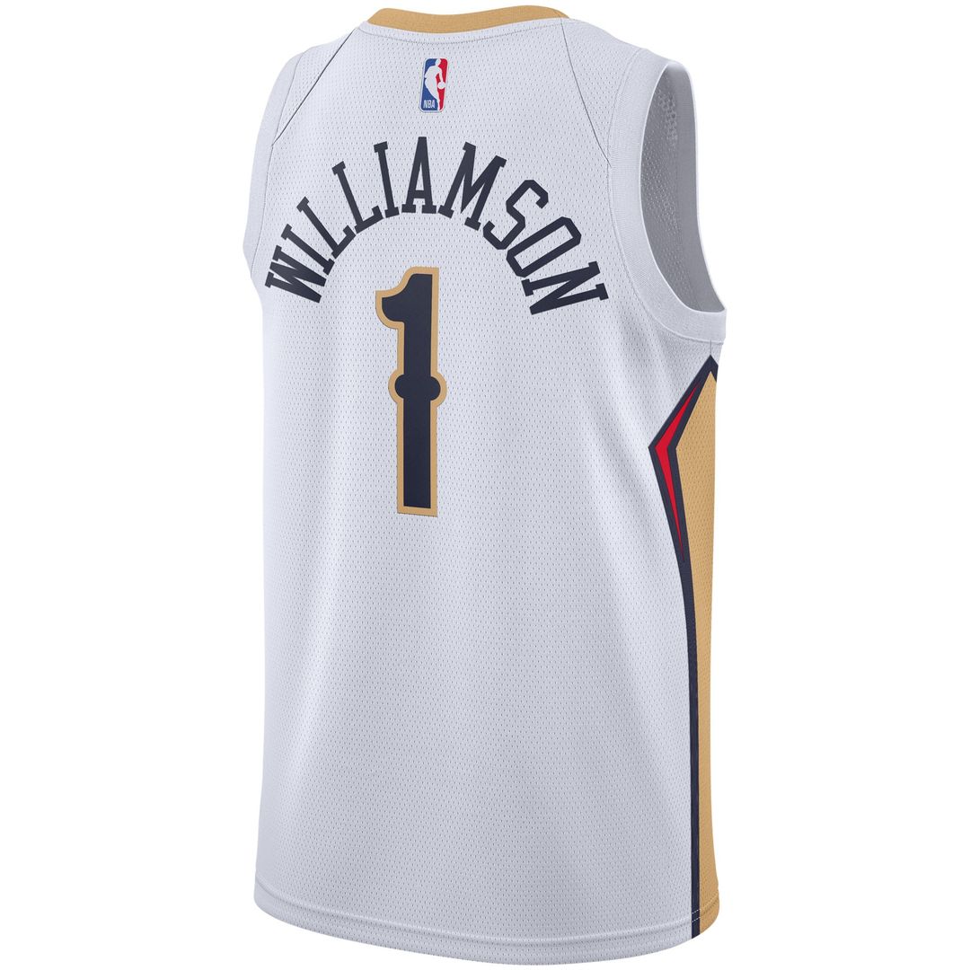 Zion Williamson New Orleans Pelicans Nike 2019/ 2020 Swingman Jersey - Association Edition - White | NBA Fan Gear