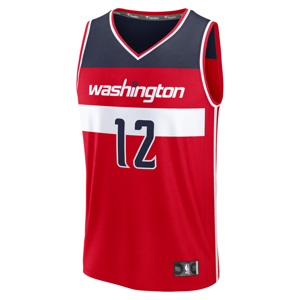 Tre Johnson III Washington Wizards Fanatics Fast Break Replica Jersey - Icon Edition - Red | NBA Fan Gear
