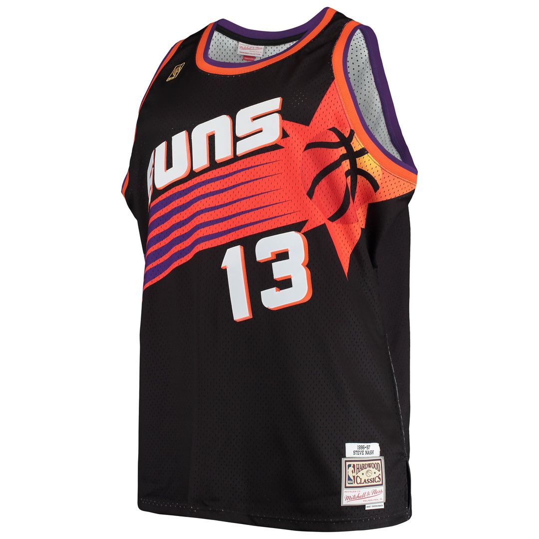 Steve Nash Phoenix Suns Mitchell & Ness Big & Tall Hardwood Classics 1996/ 97 Swingman Jersey - White | NBA Fan Gear