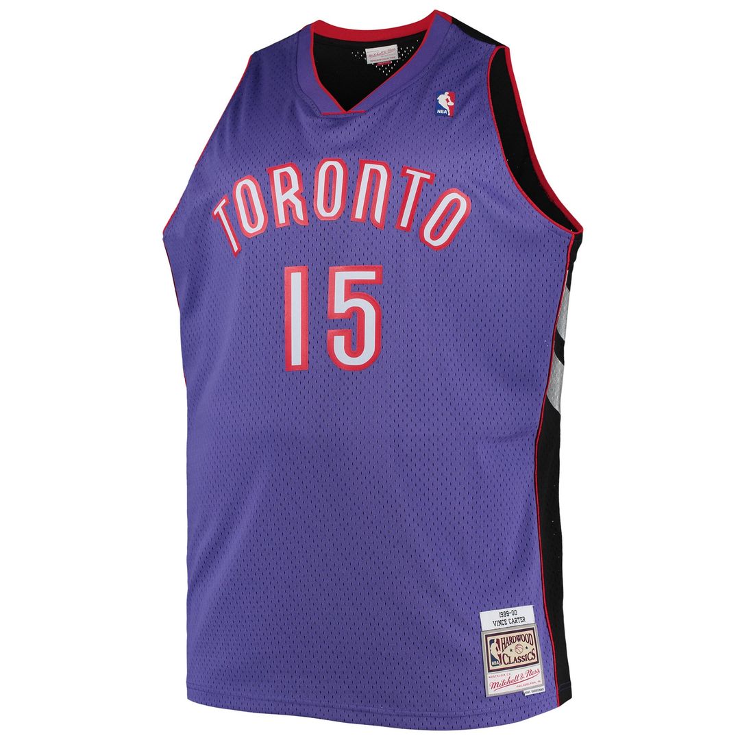 Vince Carter Toronto Raptors Mitchell & Ness Big & Tall 1999/ 00 Hardwood Classics Swingman Jersey - Purple | NBA Fan Gear