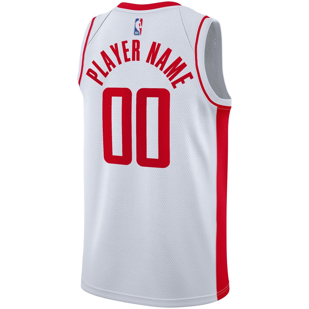 Houston Rockets Nike 2020/ 21 Swingman Custom Jersey - Association Edition - White | NBA Fan Gear