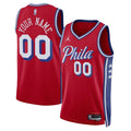 Philadelphia 76ers Jordan Brand Unisex 2022/ 23 Swingman Custom Jersey - Statement Edition - Red | NBA Fan Gear