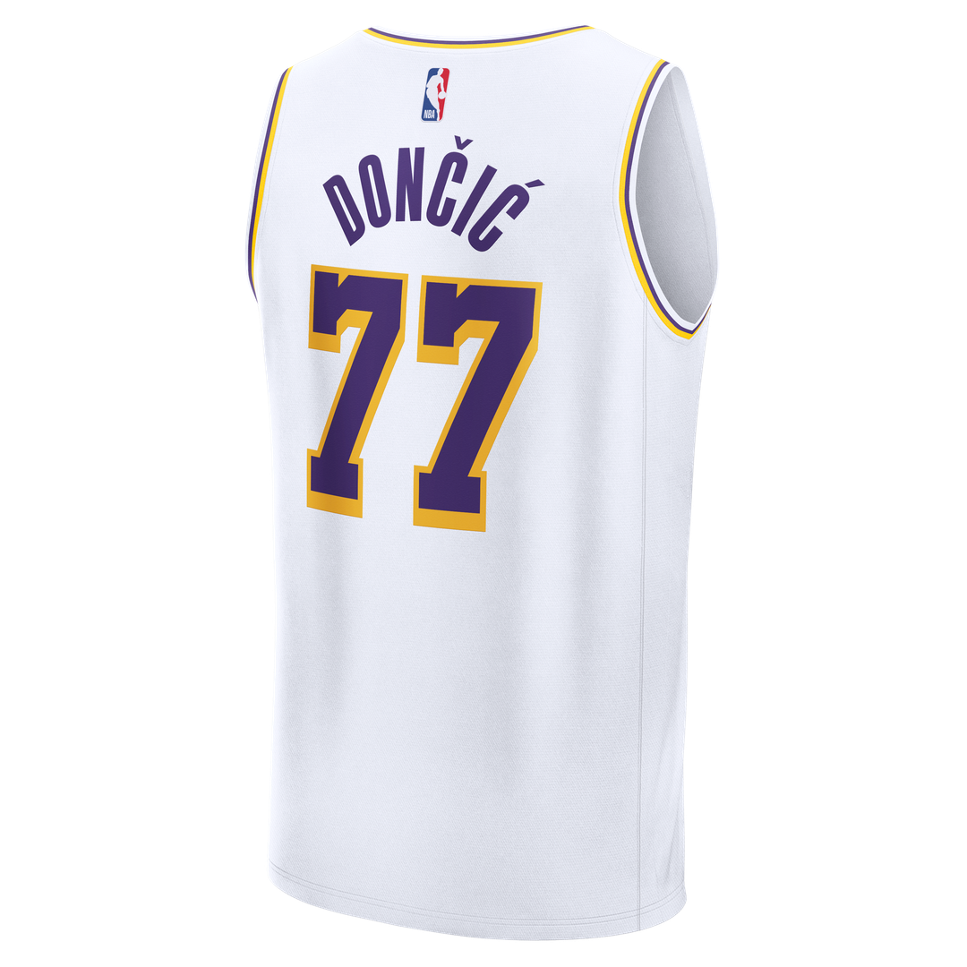 Luka Dončić Los Angeles Lakers Fanatics Youth Fast Break Replica Jersey - White - Association Edition | NBA Fan Gear