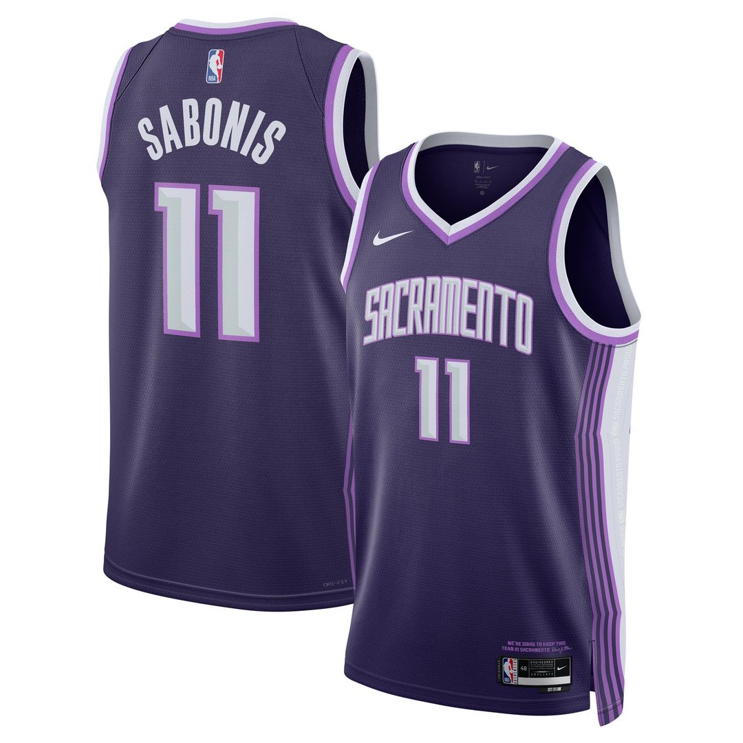 Domantas Sabonis Sacramento Kings Nike Unisex 2025/ 26 Swingman Jersey - Purple - City Edition | NBA Fan Gear