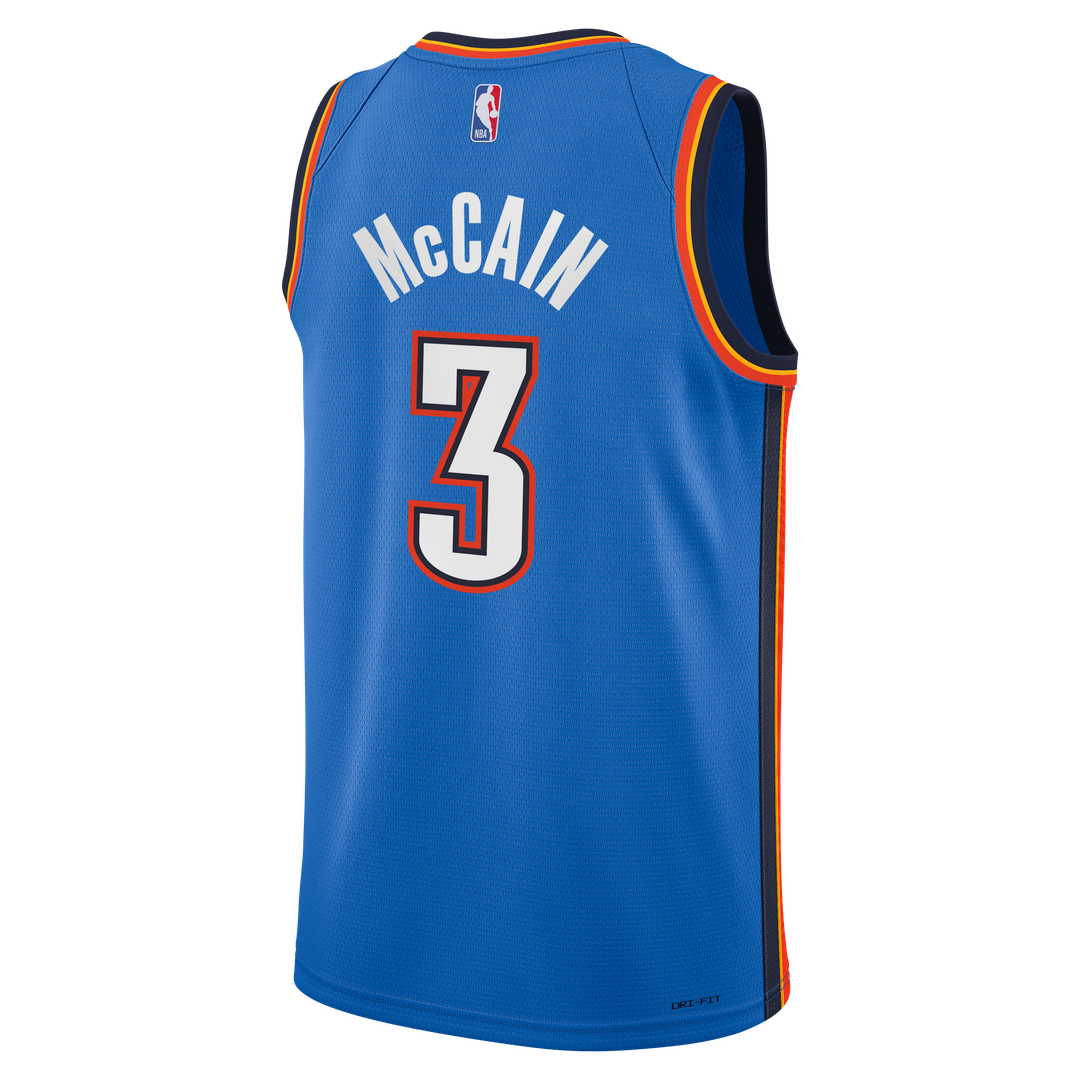 Jared McCain Oklahoma City Thunder Nike Youth Swingman Jersey - Icon Edition - Blue | NBA Fan Gear