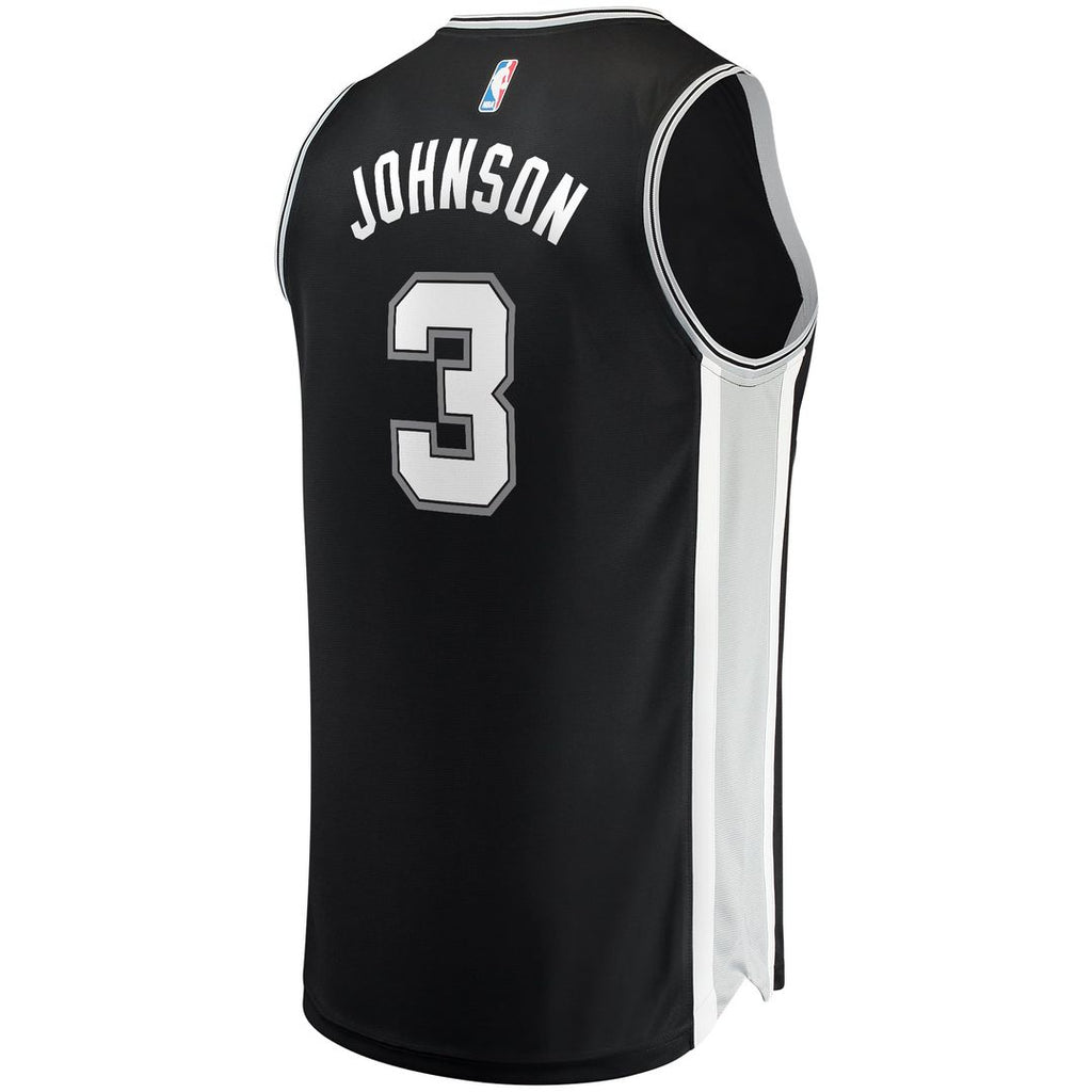 Keldon Johnson San Antonio Spurs Fanatics Fast Break Replica Jersey Black - Icon Edition | NBA Fan Gear