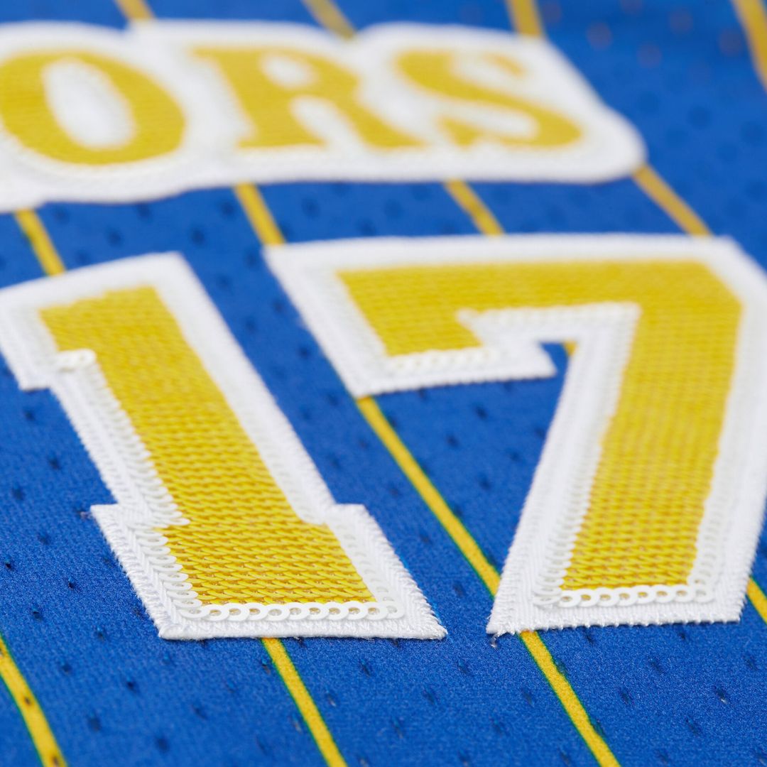 Chris Mullin Golden State Warriors Mitchell & Ness x DANNIJO Women's Fashion Cropped Basketball Jersey - Royal | NBA Fan Gear