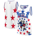 Philadelphia 76ers NBA & KidSuper Studios by Fanatics Unisex Hometown Jersey - White | NBA x KidSuper Fan Gear