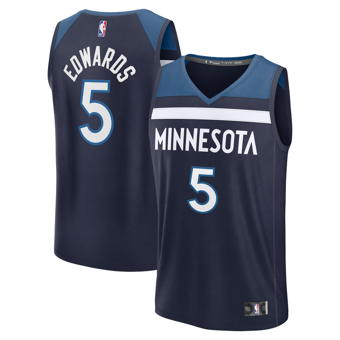 Anthony Edwards Minnesota Timberwolves Fanatics Fast Break Replica Player Jersey - Icon Edition - Navy | NBA Fan Gear