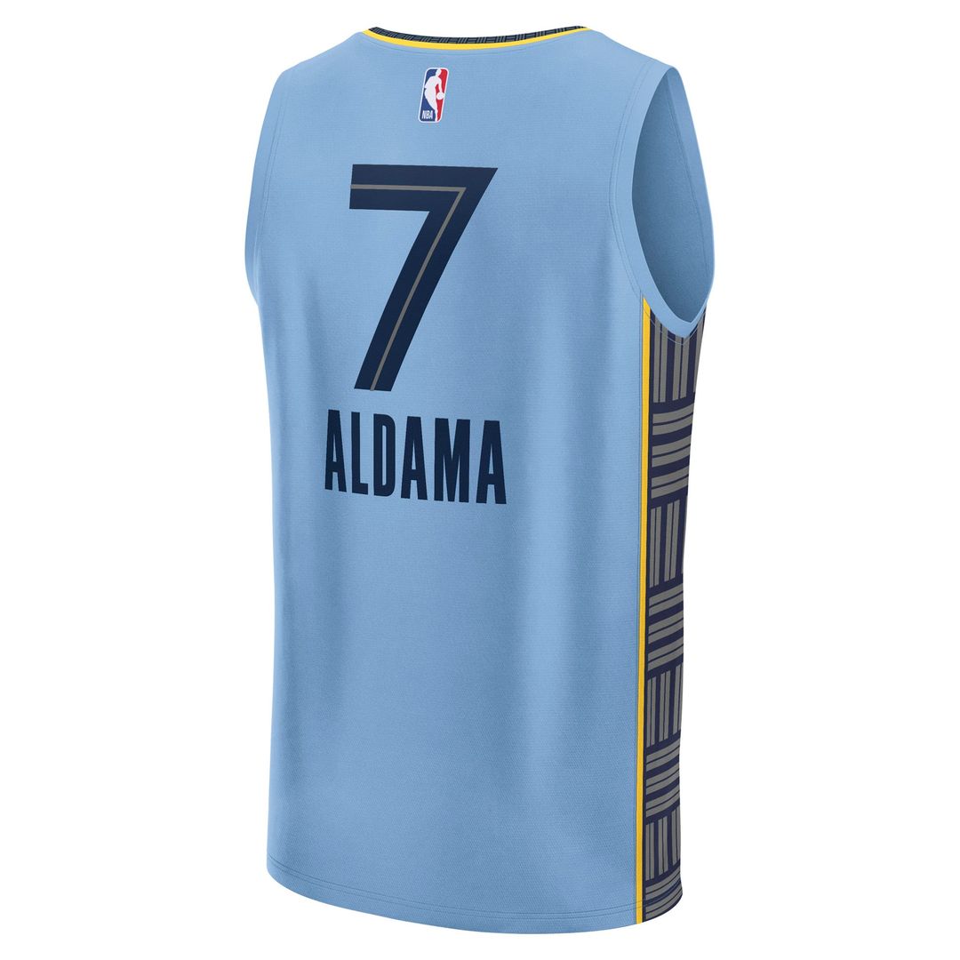 Santi Aldama Memphis Grizzlies Fanatics Fast Break Replica Player Jersey - Statement Edition - Light Blue | NBA Fan Gear
