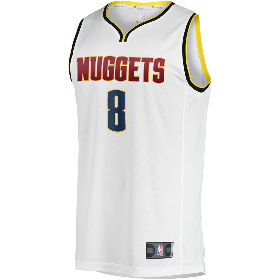 Peyton Watson Denver Nuggets Fanatics Fast Break Player Jersey - Association Edition - White | NBA Fan Gear