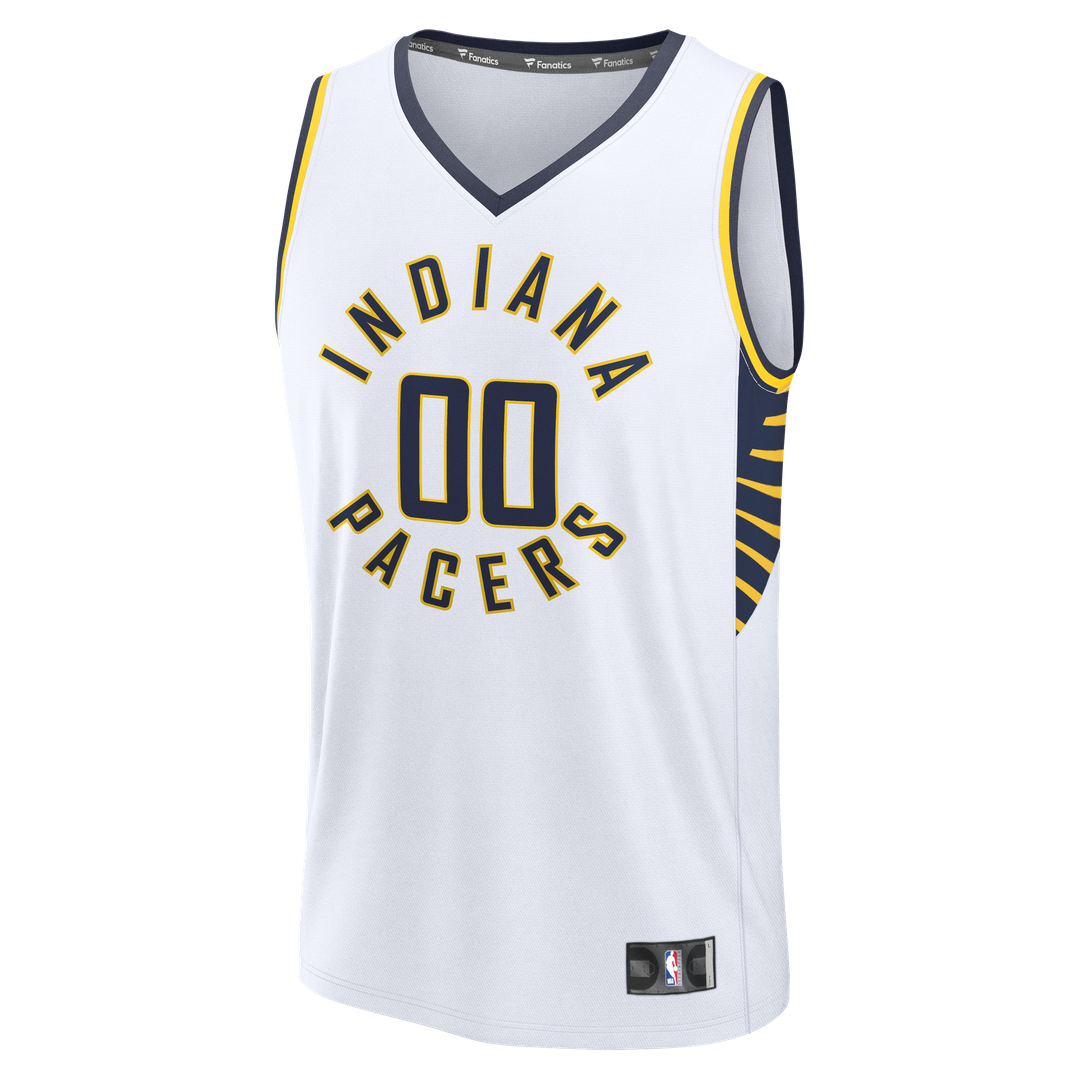 Indiana Pacers Fanatics Fast Break Custom Jersey - Icon Edition - White | NBA Fan Gear