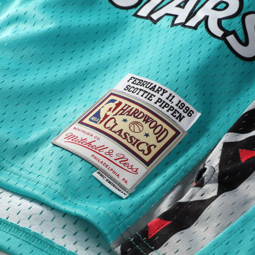 Scottie Pippen 1996 NBA All-Star Game Mitchell & Ness Youth Hardwood Classics Swingman Jersey - Teal | Fan Gear
