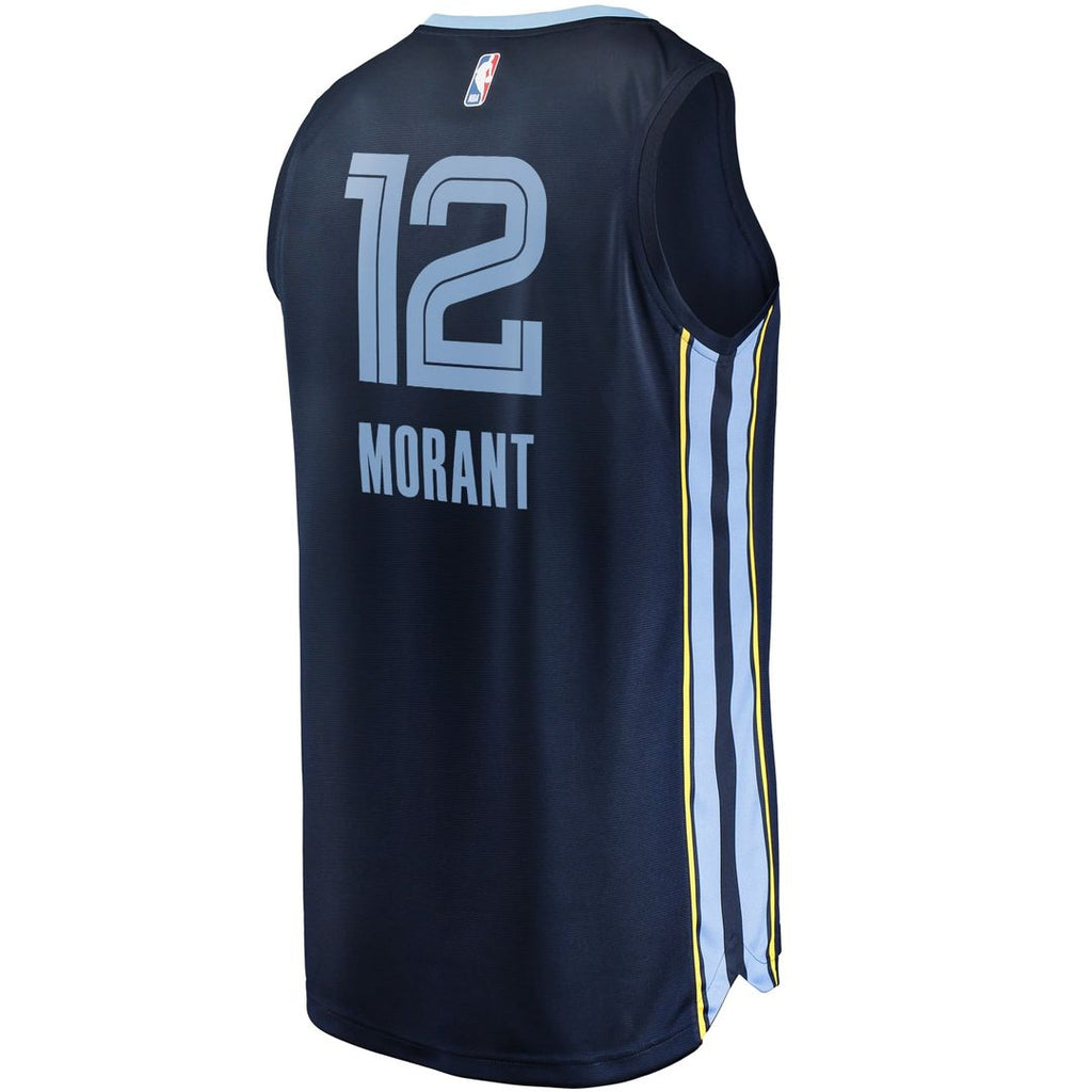 Ja Morant Memphis Grizzlies Fanatics Big & Tall Fast Break Player Jersey - Navy - Icon Edition | NBA Fan Gear