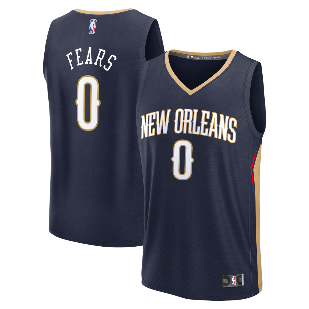 Jeremiah Fears New Orleans Pelicans Fanatics Fast Break Replica Jersey - Navy - Icon Edition | NBA Fan Gear