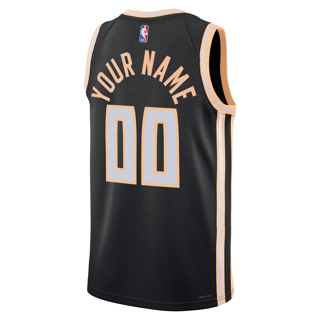 Atlanta Hawks Nike Unisex 2025/ 26 City Edition Swingman Custom Jersey - Black | NBA Fan Gear