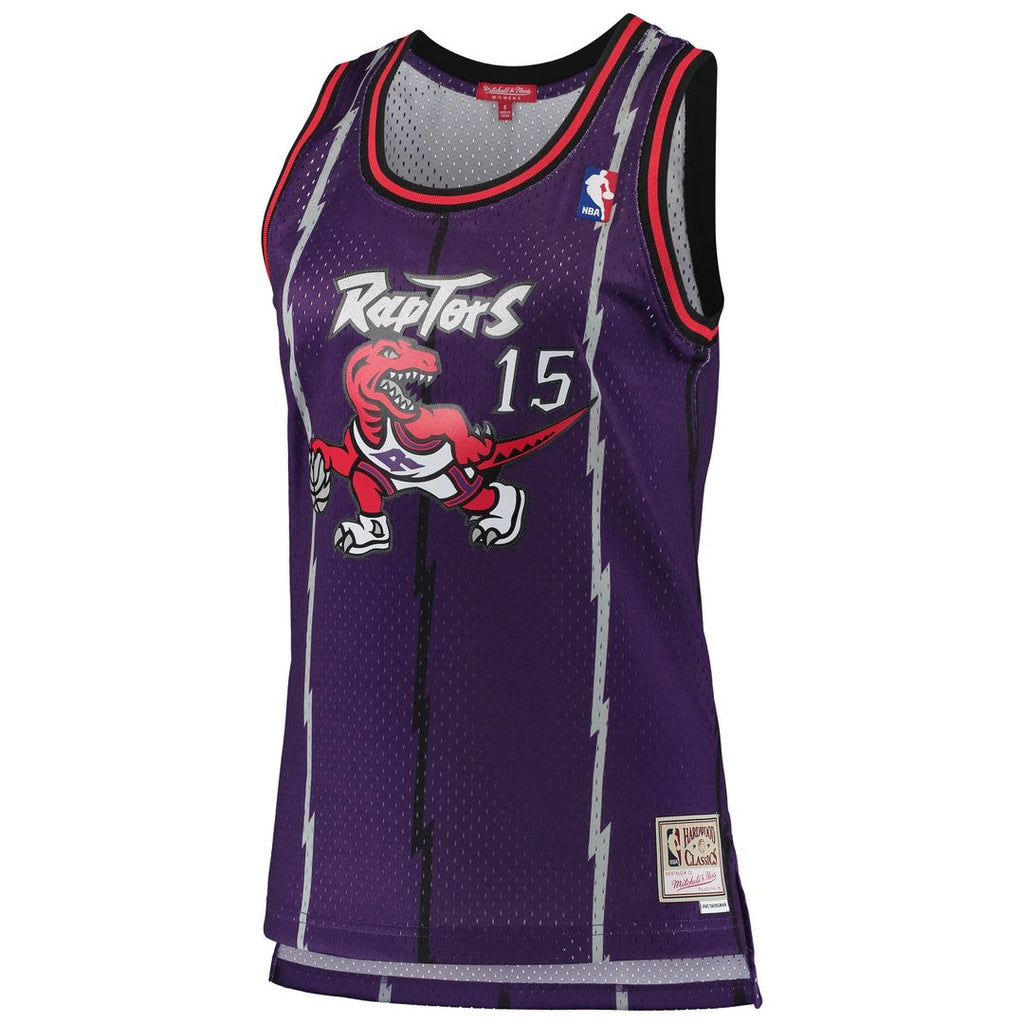Vince Carter Toronto Raptors Mitchell & Ness Women's 1998/ 99 Hardwood Classics Swingman Jersey - Purple | NBA Fan Gear