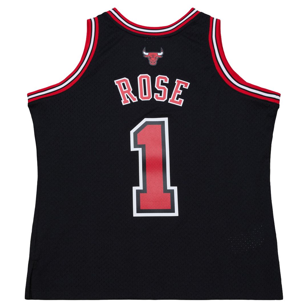 Derrick Rose Chicago Bulls Mitchell & Ness Big & Tall 2010/ 11 Swingman Jersey - Black | NBA Fan Gear