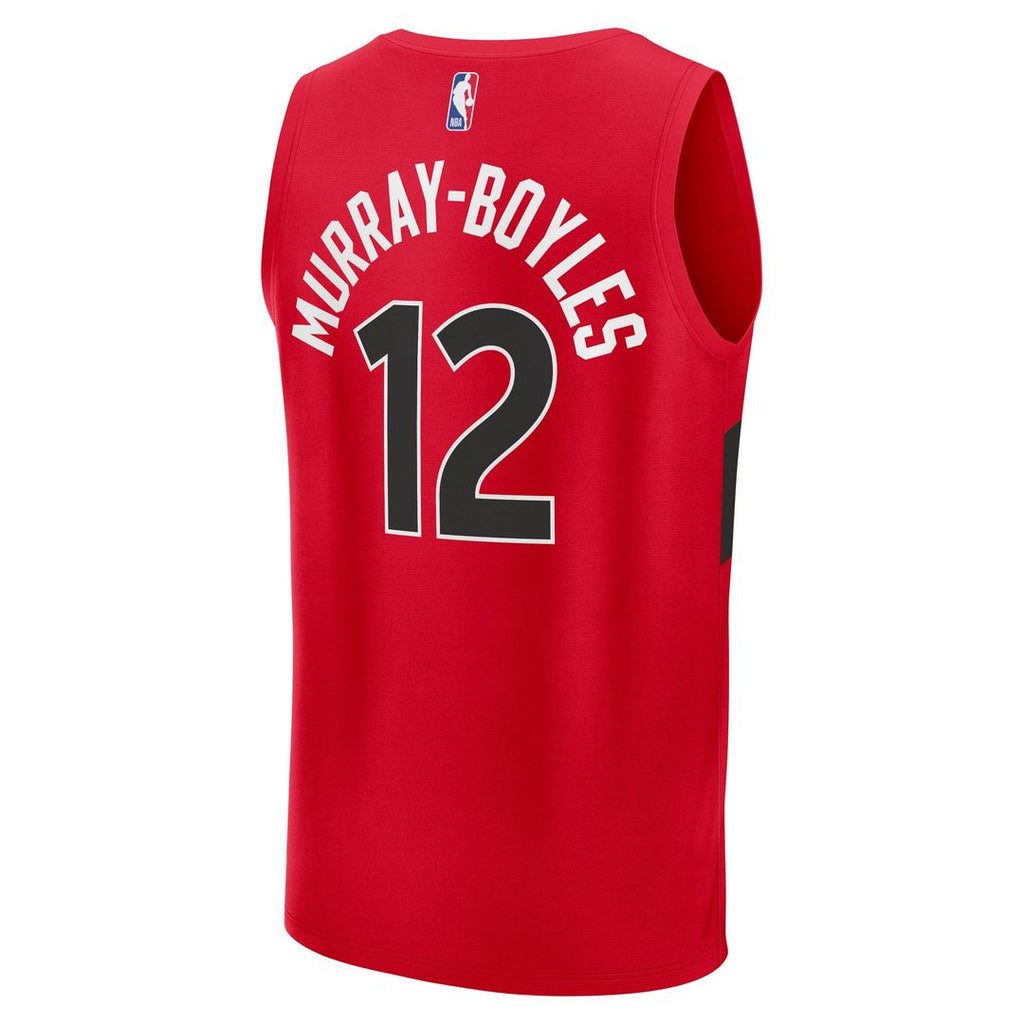 Collin Murray-Boyles Toronto Raptors Fanatics 2025 NBA Draft First Round Pick Fast Break Replica Jersey - Icon Edition - Red | Fan Gear