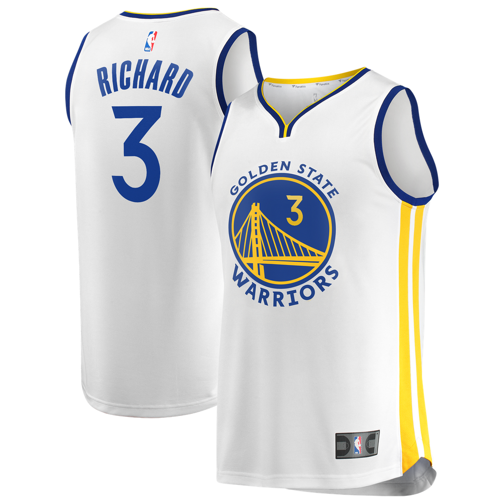 Will Richard Golden State Warriors Fanatics Fast Break Replica Jersey - White - Association Edition | NBA Fan Gear