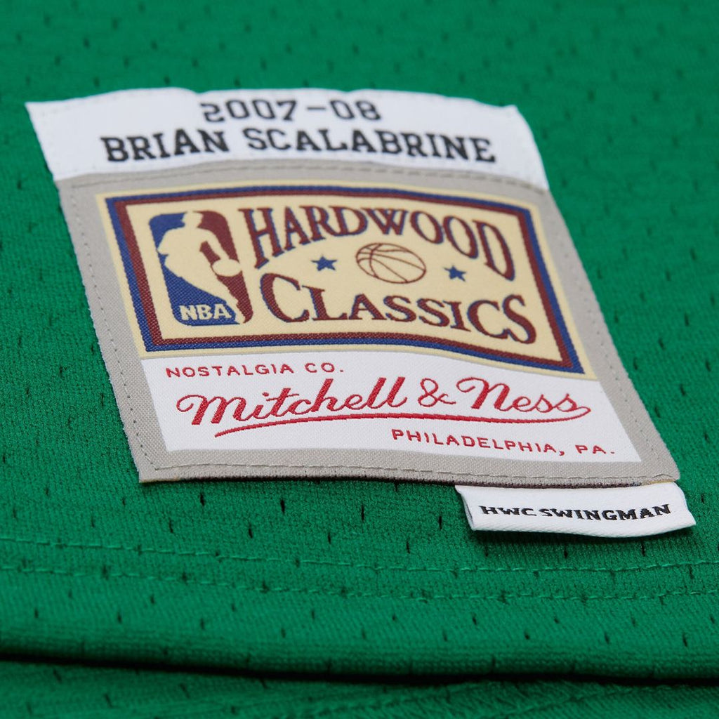 Brian Scalabrine Boston Celtics Mitchell & Ness 2007/ 08 Hardwood Classics Swingman Jersey - Kelly Green | NBA Fan Gear