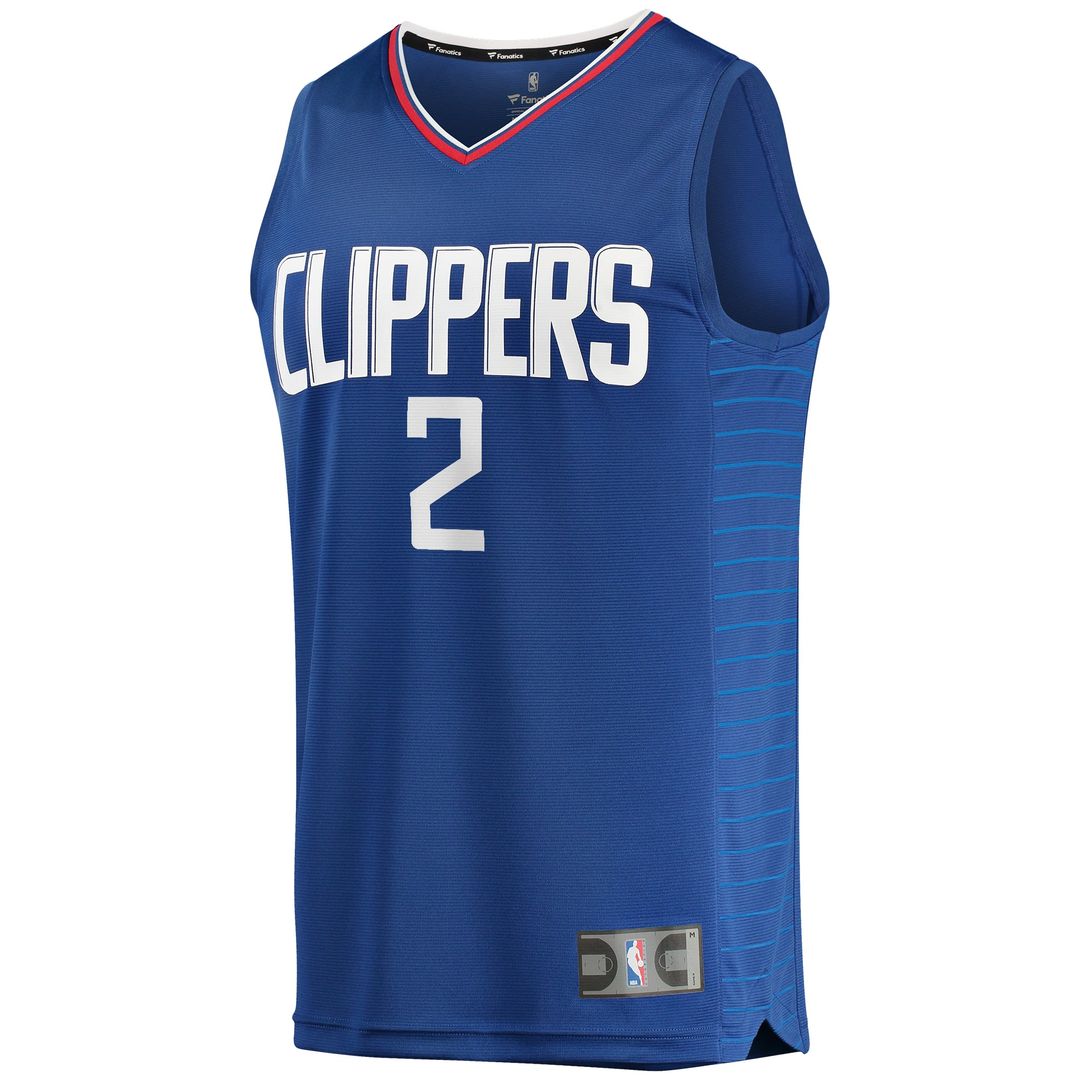 Kawhi Leonard LA Clippers Fanatics Youth Fast Break Player Jersey - Icon Edition - Royal | NBA Fan Gear