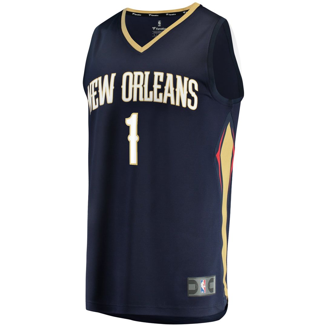 Zion Williamson New Orleans Pelicans Fanatics Replica Fast Break Jersey Red - Statement Edition | NBA Fan Gear