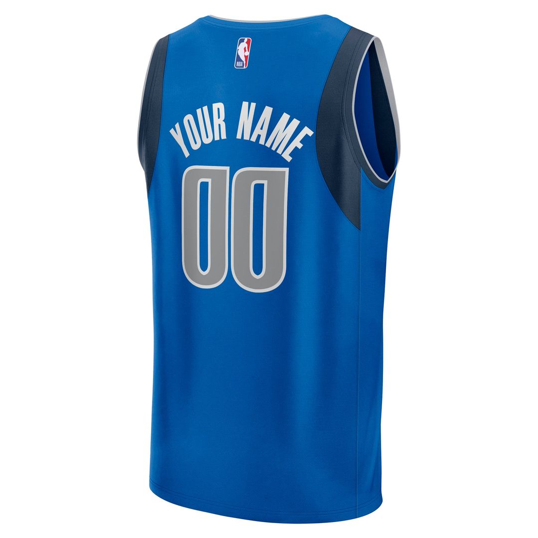 Dallas Mavericks Fanatics Fast Break Custom Jersey - Icon Edition - Blue | NBA Fan Gear
