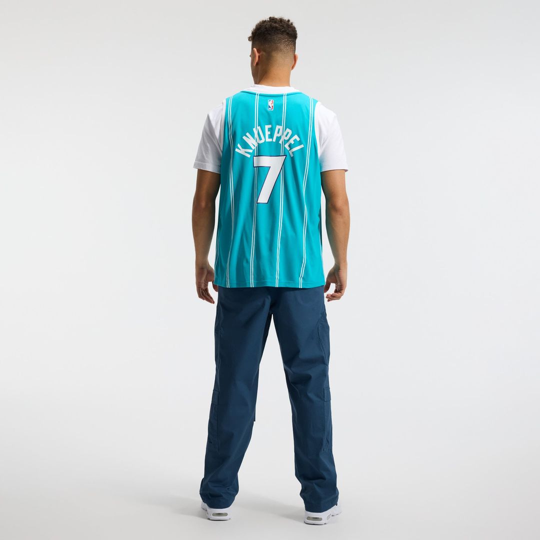 Kon Knueppel Charlotte Hornets Fanatics 2025 NBA Draft First Round Pick Fast Break Replica Jersey - Icon Edition - Teal | Fan Gear
