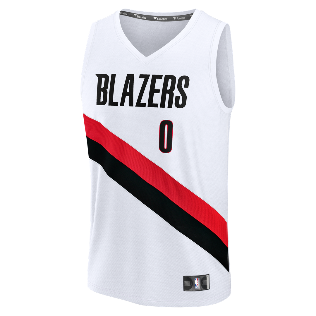Damian Lillard Portland Trail Blazers Fanatics Fast Break Replica Jersey - White - Association Edition | NBA Fan Gear
