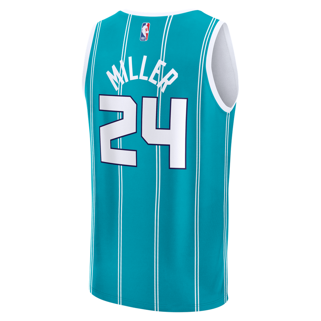 Brandon Miller Charlotte Hornets Fanatics Youth Fast Break Replica Jersey - Teal - Icon Edition | NBA Fan Gear