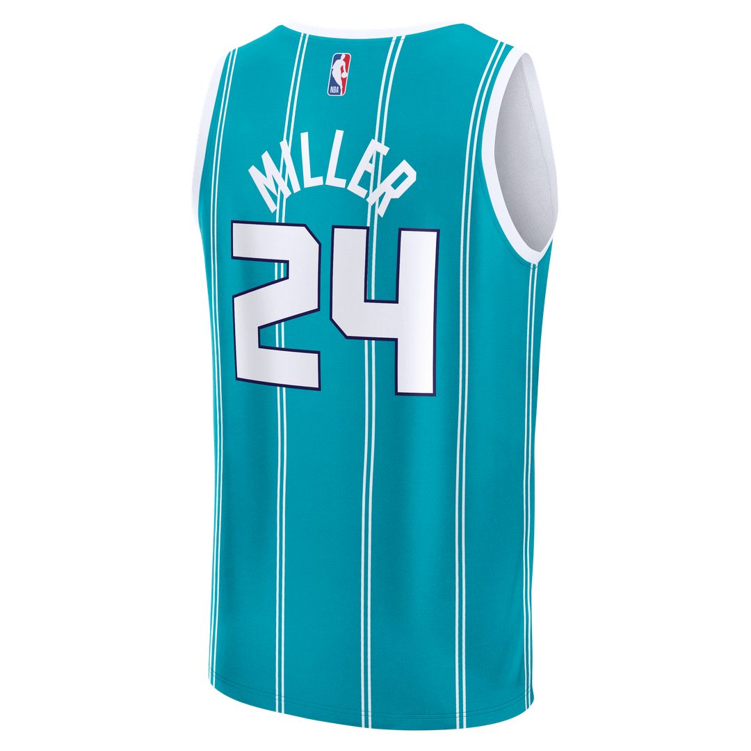 Brandon Miller Charlotte Hornets Fanatics Youth Fast Break Replica Jersey - Teal - Icon Edition | NBA Fan Gear