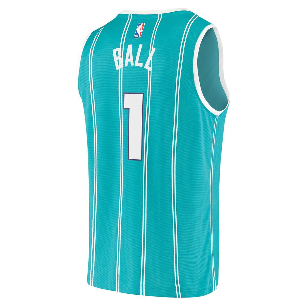 LaMelo Ball Charlotte Hornets Fanatics Fast Break Replica Jersey - Icon Edition - Teal | NBA Fan Gear