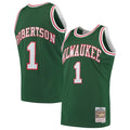 Oscar Robertson Milwaukee Bucks Mitchell & Ness 1971/ 72 Hardwood Classics Swingman Jersey - Green | NBA Fan Gear