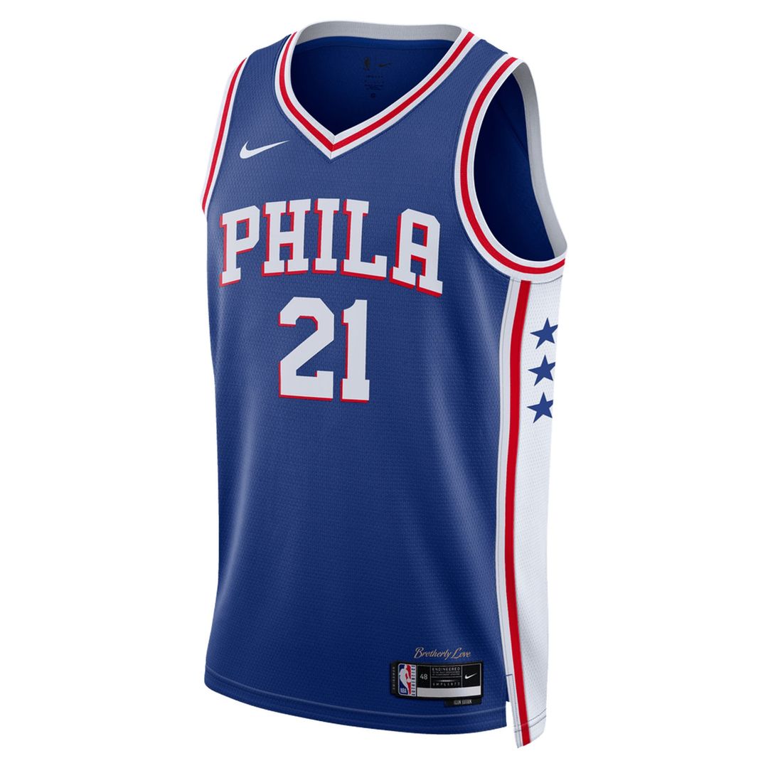 Joel Embiid Philadelphia 76ers Nike Unisex Swingman Jersey - Icon Edition - Royal | NBA Fan Gear