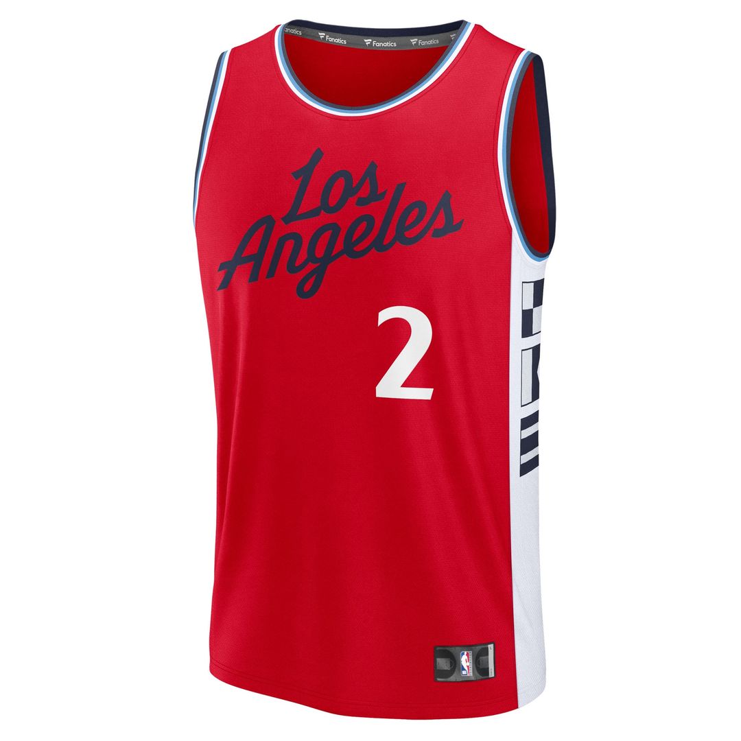 Kawhi Leonard LA Clippers Fanatics Fast Break Replica Player Jersey - Statement Edition - Red | NBA Fan Gear