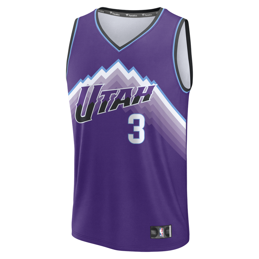 Keyonte George Utah Jazz Fanatics Fast Break Replica Jersey - Purple - Icon Edition | NBA Fan Gear