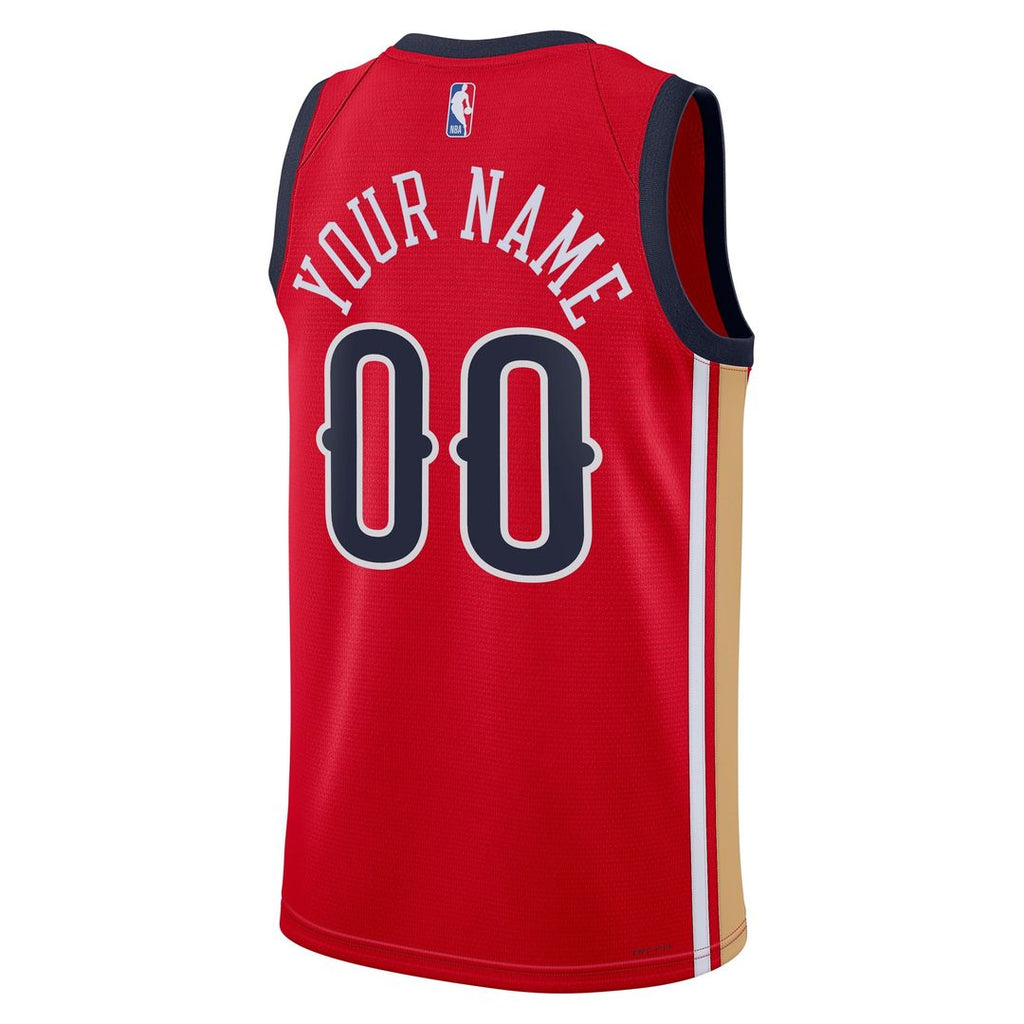 New Orleans Pelicans Jordan Brand Unisex Swingman Custom Jersey - Red - Statement Edition | NBA Fan Gear